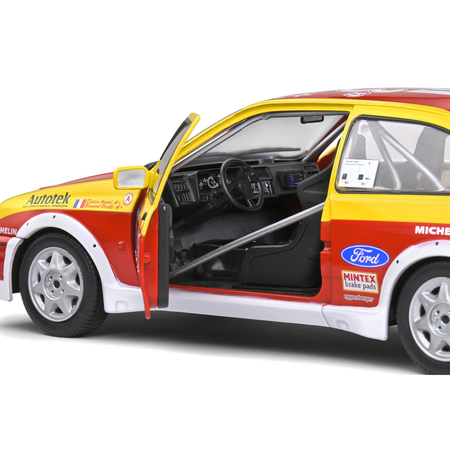 Mô hình xe Solido 1/18 Ford Sierra Cosworth RS – Tour de Corse – 1987 – #11 Auriol/Occelli