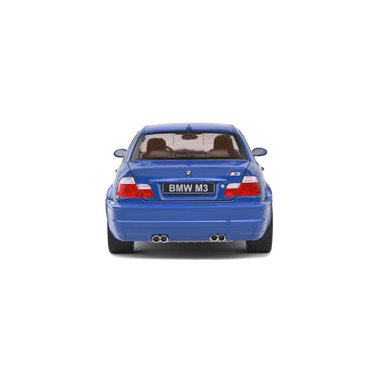 Mô hình xe Solido 1/18 BMW E46 M3 Coupé – Laguna Blue – 2000