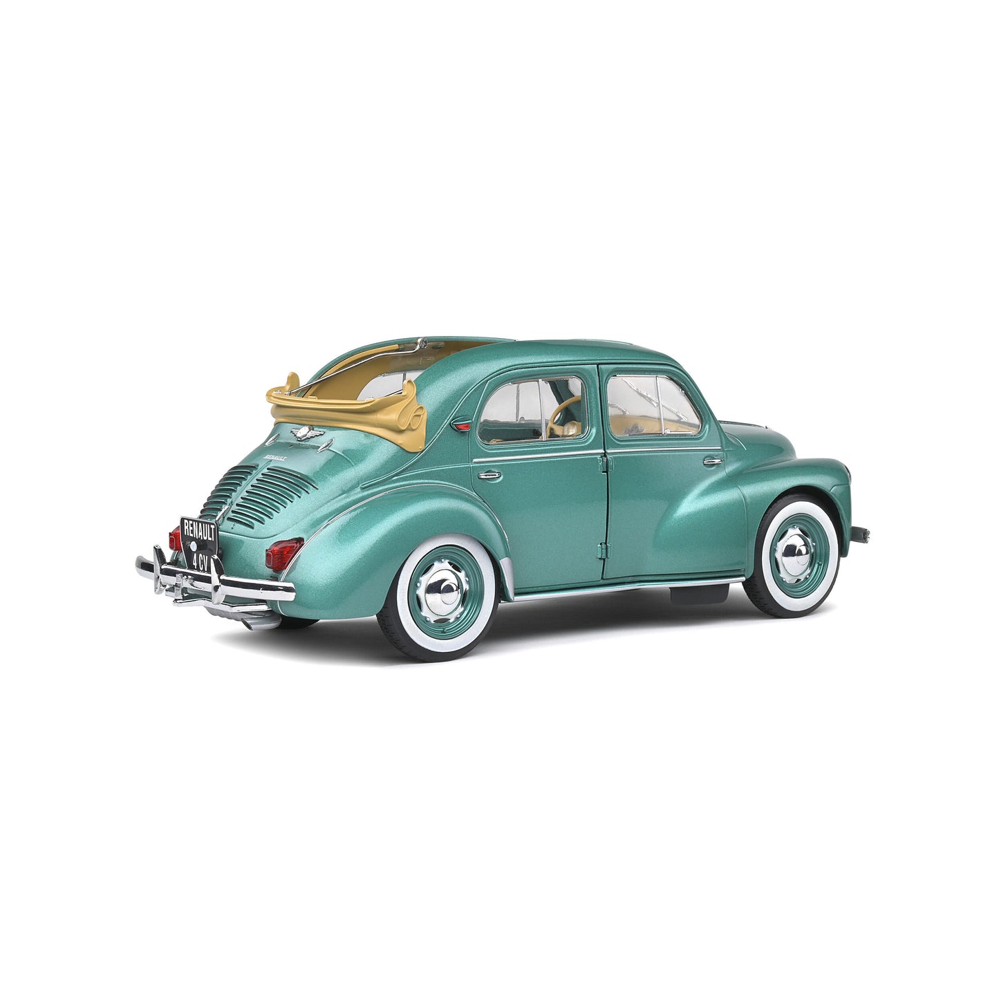 Mô hình xe Solido 1/18 Renault 4CV Decouvrable – Vert Ardennes Metal – 1951