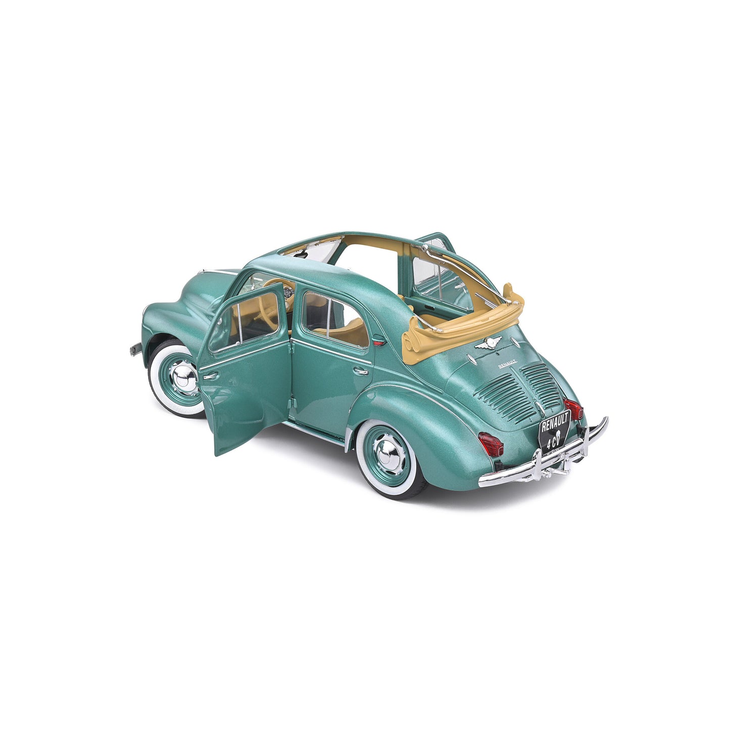 Mô hình xe Solido 1/18 Renault 4CV Decouvrable – Vert Ardennes Metal – 1951