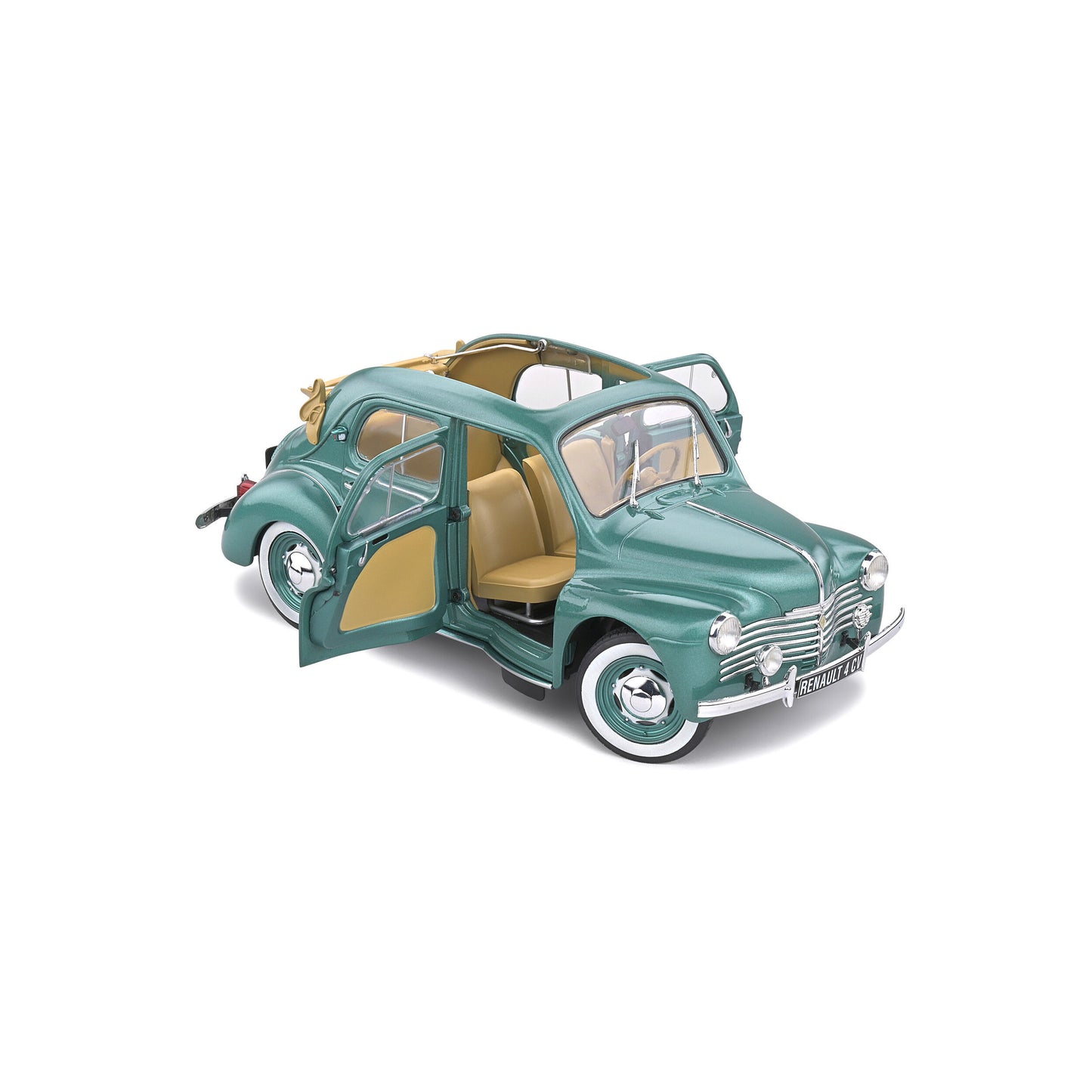 Mô hình xe Solido 1/18 Renault 4CV Decouvrable – Vert Ardennes Metal – 1951