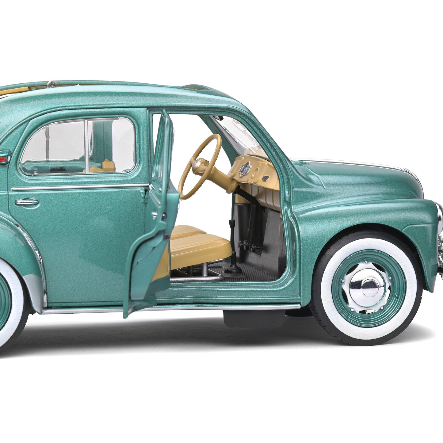 Mô hình xe Solido 1/18 Renault 4CV Decouvrable – Vert Ardennes Metal – 1951