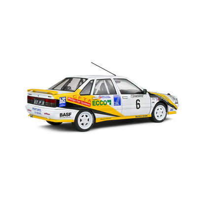 Mô hình xe Solido 1/18 Renault R21 Turbo Gr.A – Rally Charlemagne – 1991 – #15 M.Rats / M.Menard