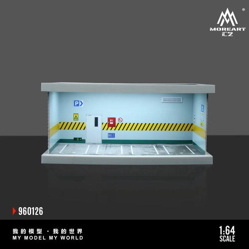 MOREART 1:64 Sa bàn gara đỗ xe dưới lòng đất | Mô hình Diorama mã MO915006