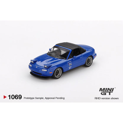 [Đã ra mắt] Mô hình xe Mini GT 1:64 Mazda Miata MX-5 (NA) Tuned Version Dark Blue - MGT01069