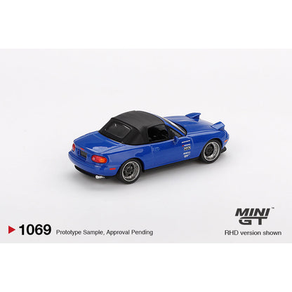 [Đã ra mắt] Mô hình xe Mini GT 1:64 Mazda Miata MX-5 (NA) Tuned Version Dark Blue - MGT01069