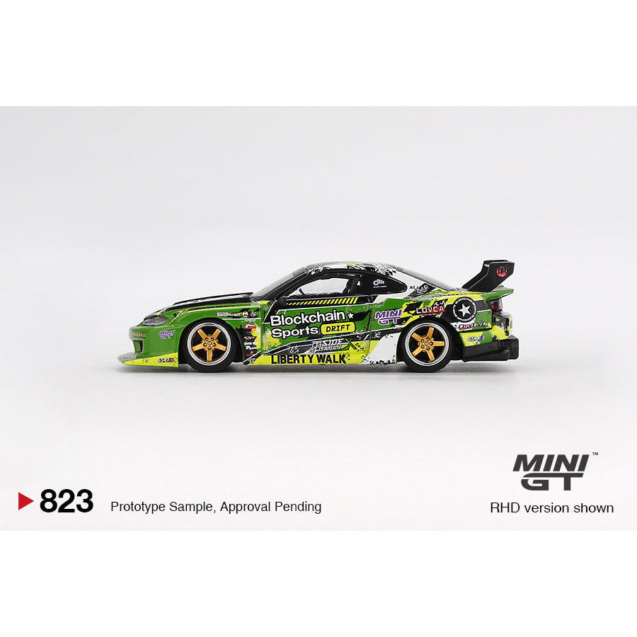 Mô hình xe Mini GT 1:64 Nissan-LB-Super-Silhouette-S15-SILVIA - #555 MGT00823