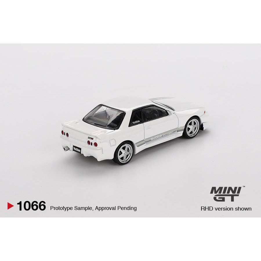 [Mocus bán lượt mua trước] Dự kiến 09/2025 Mô hình xe Mini GT 1:64 Nissan-Skyline-GTR-R32-VeilSide-Combat White MGT01066