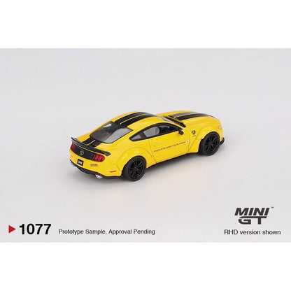 [Bán lượt mua trước] Sắp ra mắt tháng 11 2025 Mô hình xe MINI GT 1/64 LB-WORKS FORD MUSTANG TRIPLE YELLOW MGT01077