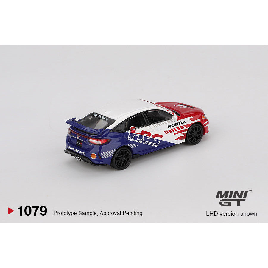 [Bán lượt mua trước] Sắp ra mắt tháng 11 2025 Mô hình xe MINI GT 1/64 HONDA CIVIC TYPE R FL5 2024 PACE CAR HRC MGT01079