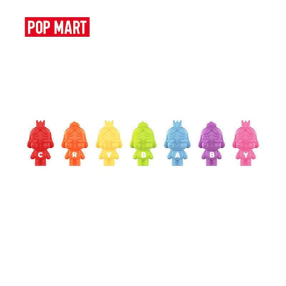 POP MART POP BEAN CRYBABY MINI FIGURE-Rainbow Set/Gradient Color Set  Blind Box Action Toys Figure Birthday Gift Kid Toy