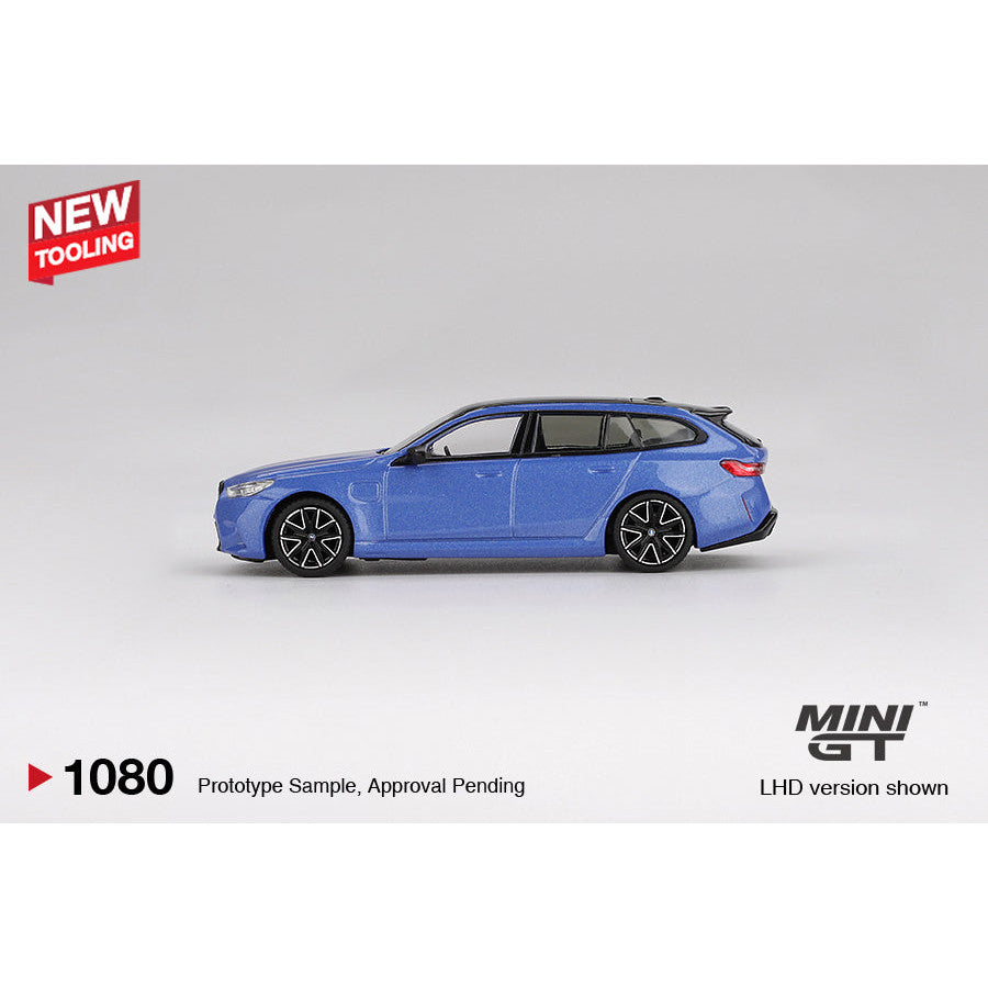 [Bán lượt mua trước] Sắp ra mắt tháng 11 2025 Mô hình xe MINI GT 1/64 BMW M5 TOURING G99 MARINA BAY BLUE MGT01080