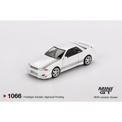 [Mocus bán lượt mua trước] Dự kiến 09/2025 Mô hình xe Mini GT 1:64 Nissan-Skyline-GTR-R32-VeilSide-Combat White MGT01066