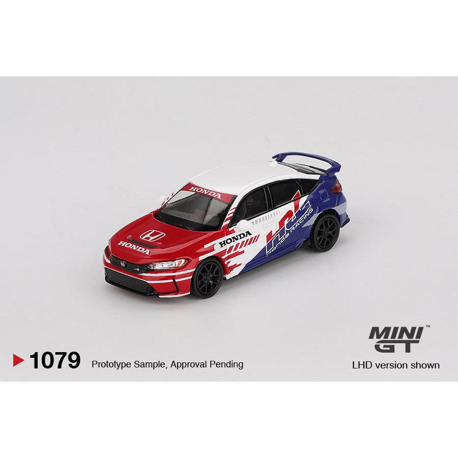 [Bán lượt mua trước] Sắp ra mắt tháng 11 2025 Mô hình xe MINI GT 1/64 HONDA CIVIC TYPE R FL5 2024 PACE CAR HRC MGT01079