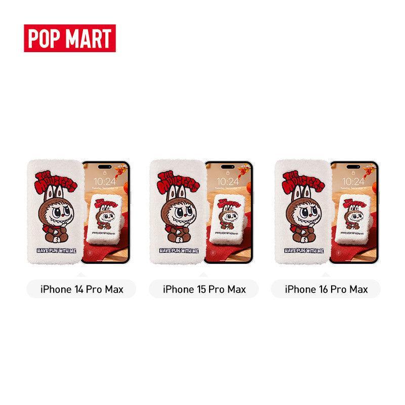 POP MART THE MONSTERS Classic Series-Plush Flip Phone Case for iPhone