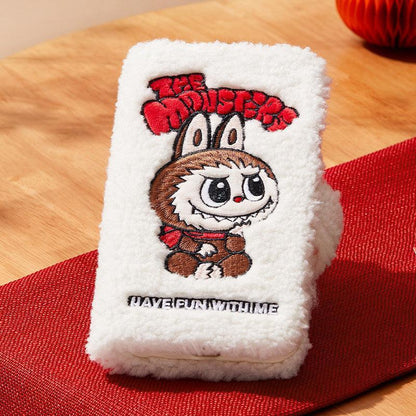 POP MART THE MONSTERS Classic Series-Plush Flip Phone Case for iPhone