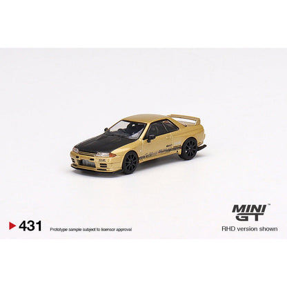 [HÀNG CÓ SẴN] Mô hình xe Mini GT 1:64 Top Secret Nissan Skyline GT-R VR32 Top Secret Gold Japan Exclusive MGT00431