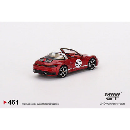 [HÀNG CÓ SẴN] Mô hình xe Mini GT 1:64 Box Version Porsche 911 Targe 4S Heritage Design Edition Cherry Red MGT00461