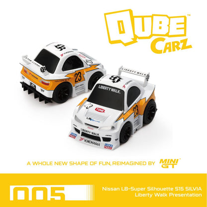 [HÀNG CÓ SẴN] Mô hình xe Mini GT 1:64 Nissan LB-Super Silhouette S15 SILVIA Liberty Walk Presentation QZ00501