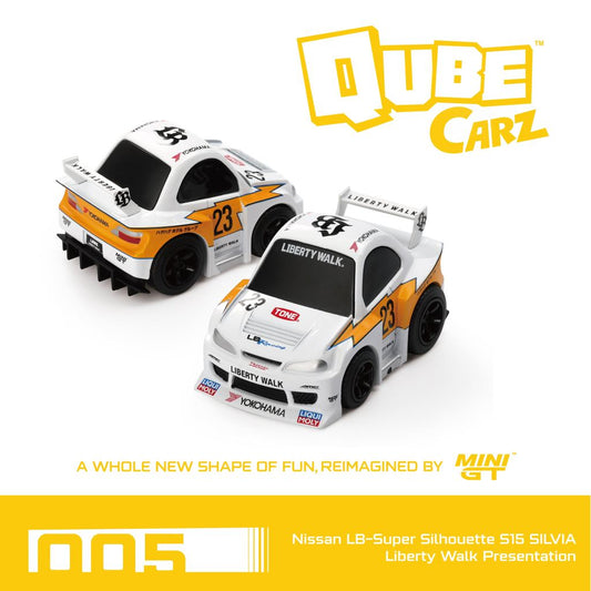 [HÀNG CÓ SẴN] Mô hình xe Mini GT 1:64 Nissan LB-Super Silhouette S15 SILVIA Liberty Walk Presentation QZ00501