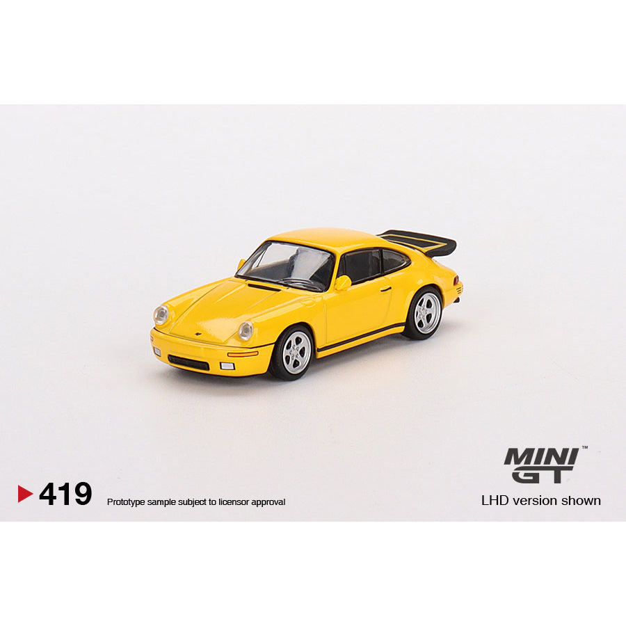 [HÀNG CÓ SẴN] Mô hình xe Mini GT 1:64 RUF CTR 1987 Blossom Yellow MGT00419