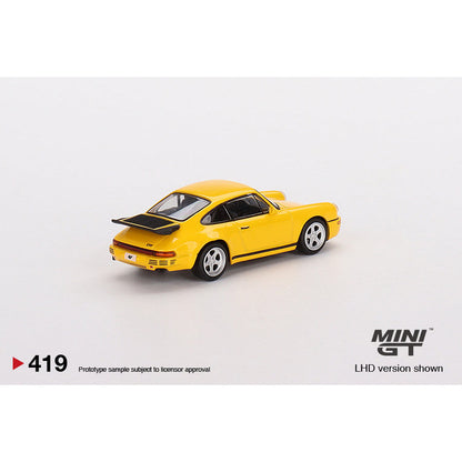 [HÀNG CÓ SẴN] Mô hình xe Mini GT 1:64 RUF CTR 1987 Blossom Yellow MGT00419