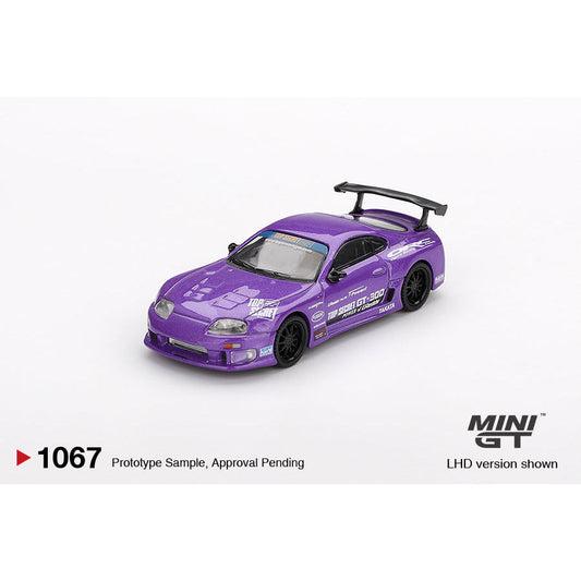 [HÀNG CÓ SẴN] Mô hình xe Mini GT 1:64 Toyota Supra (A80) Top Secret GT-300 Top Secret Purple MGT01067