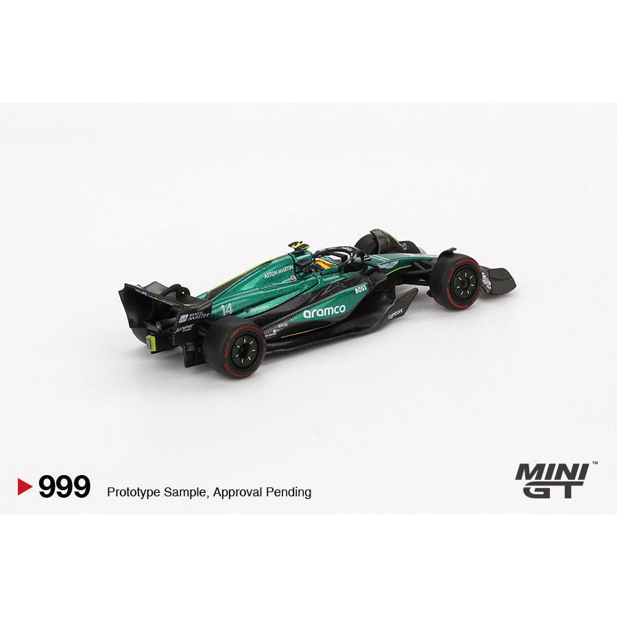 [HÀNG CÓ SẴN] Mô hình xe Mini GT 1:64 Aston Martin AMR24 #14 Fernando Alonso 2024 F1 2024 Bahrain GP MGT00999