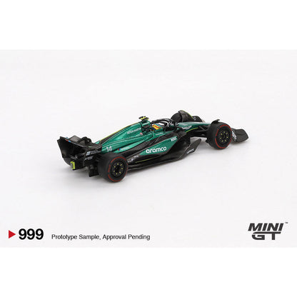 [HÀNG CÓ SẴN] Mô hình xe Mini GT 1:64 Aston Martin AMR24 #14 Fernando Alonso 2024 F1 2024 Bahrain GP MGT00999
