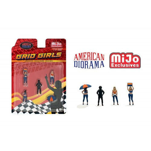[HÀNG CÓ SẴN] Mô hình nhân vật American Diorama 1:64 Grid Girls AD-2406MJ