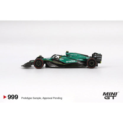 [HÀNG CÓ SẴN] Mô hình xe Mini GT 1:64 Aston Martin AMR24 #14 Fernando Alonso 2024 F1 2024 Bahrain GP MGT00999