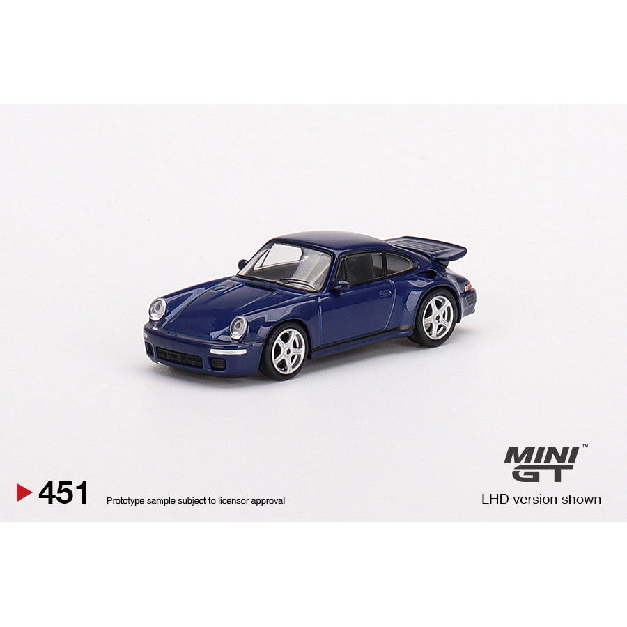 [HÀNG CÓ SẴN] Mô hình xe Mini GT 1:64 RUF CTR Anniversary Dark Blue LHD MGT00451