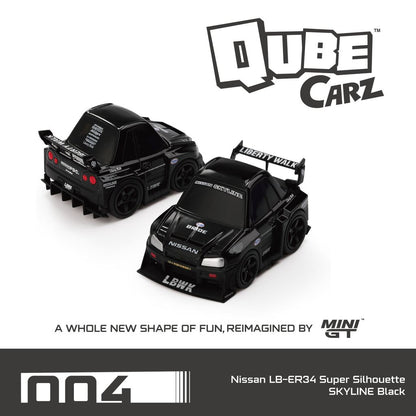 [HÀNG CÓ SẴN] Mô hình xe Mini GT 1:64 Nissan LB-ER34 Super Silhouette SKYLINE Black QZ00401