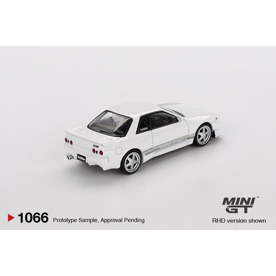 [HÀNG CÓ SẴN] Mô hình xe Mini GT 1:64 Nissan Skyline GT-R (R32) VeilSide Combat C-I White MGT01066