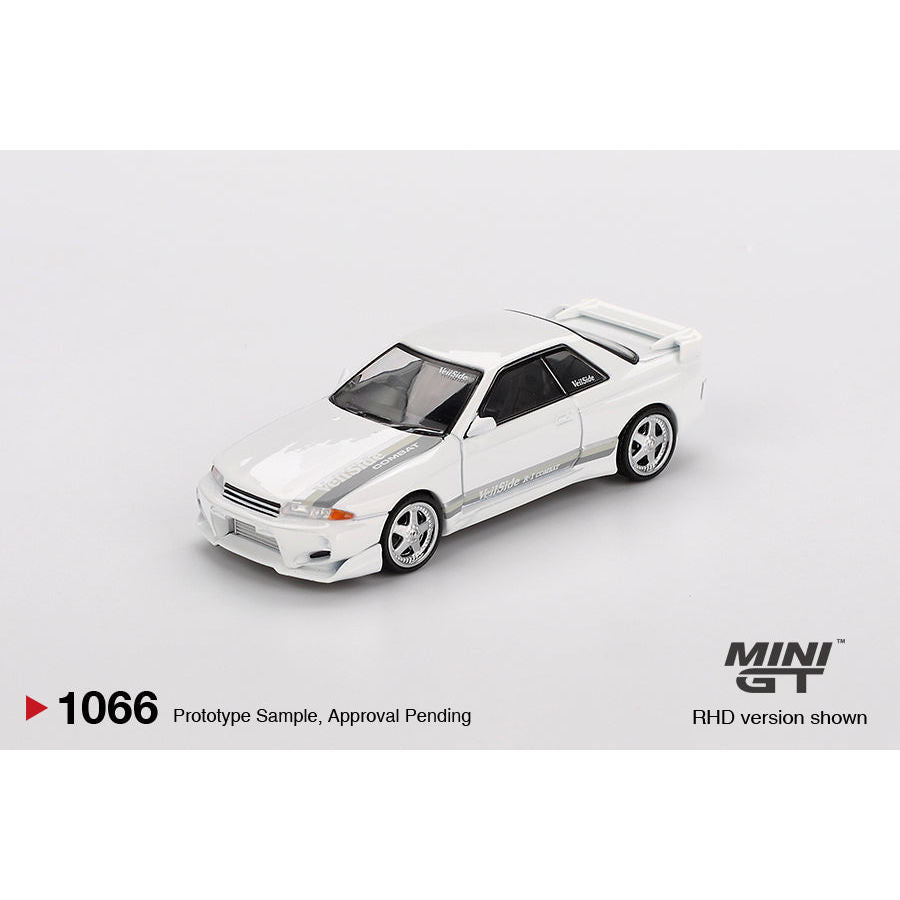 [HÀNG CÓ SẴN] Mô hình xe Mini GT 1:64 Nissan Skyline GT-R (R32) VeilSide Combat C-I White MGT01066