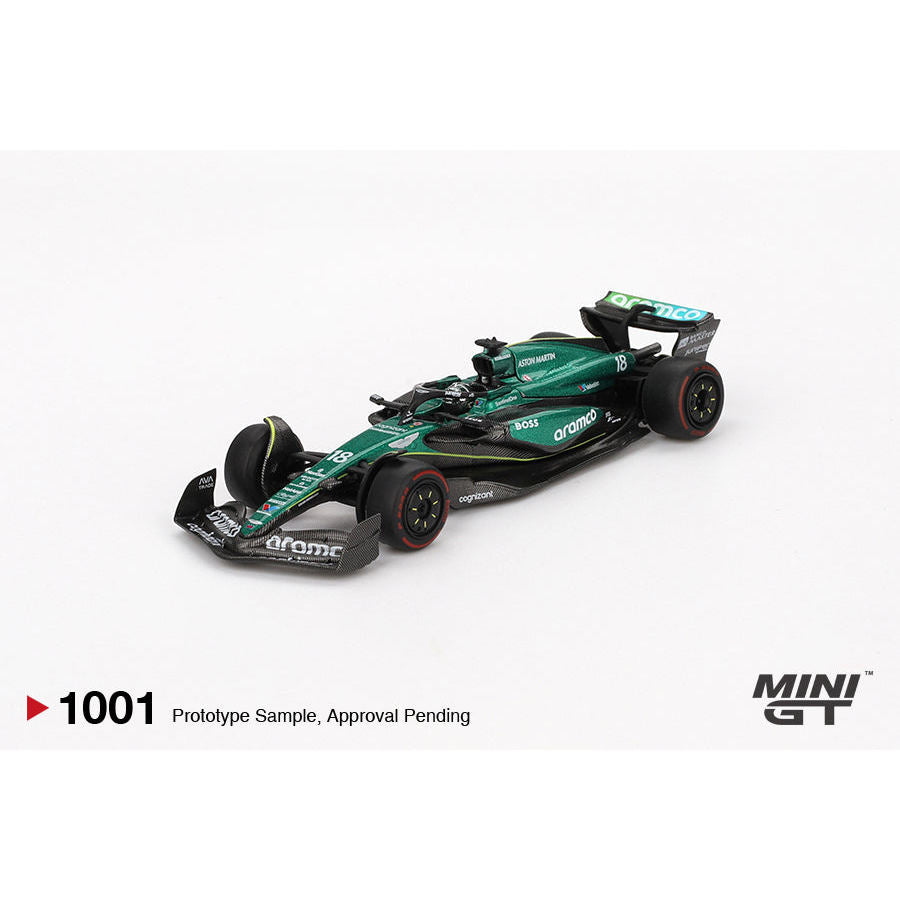 [HÀNG CÓ SẴN] Mô hình xe Mini GT 1:64 Aston Martin AMR24 #18 Lance Stroll 2024 F1 2024 Bahrain GP MGT01001