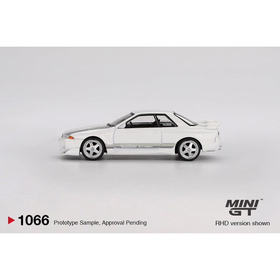 [HÀNG CÓ SẴN] Mô hình xe Mini GT 1:64 Nissan Skyline GT-R (R32) VeilSide Combat C-I White MGT01066