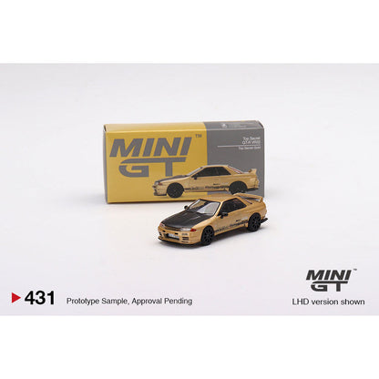 [HÀNG CÓ SẴN] Mô hình xe Mini GT 1:64 Top Secret Nissan Skyline GT-R VR32 Top Secret Gold Japan Exclusive MGT00431