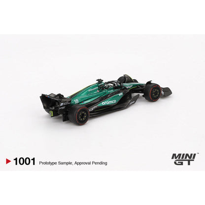 [HÀNG CÓ SẴN] Mô hình xe Mini GT 1:64 Aston Martin AMR24 #18 Lance Stroll 2024 F1 2024 Bahrain GP MGT01001