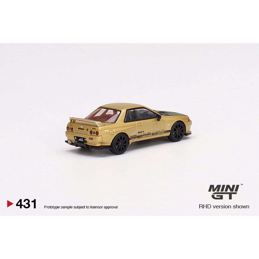 [HÀNG CÓ SẴN] Mô hình xe Mini GT 1:64 Top Secret Nissan Skyline GT-R VR32 Top Secret Gold Japan Exclusive MGT00431
