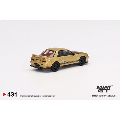 [HÀNG CÓ SẴN] Mô hình xe Mini GT 1:64 Top Secret Nissan Skyline GT-R VR32 Top Secret Gold Japan Exclusive MGT00431