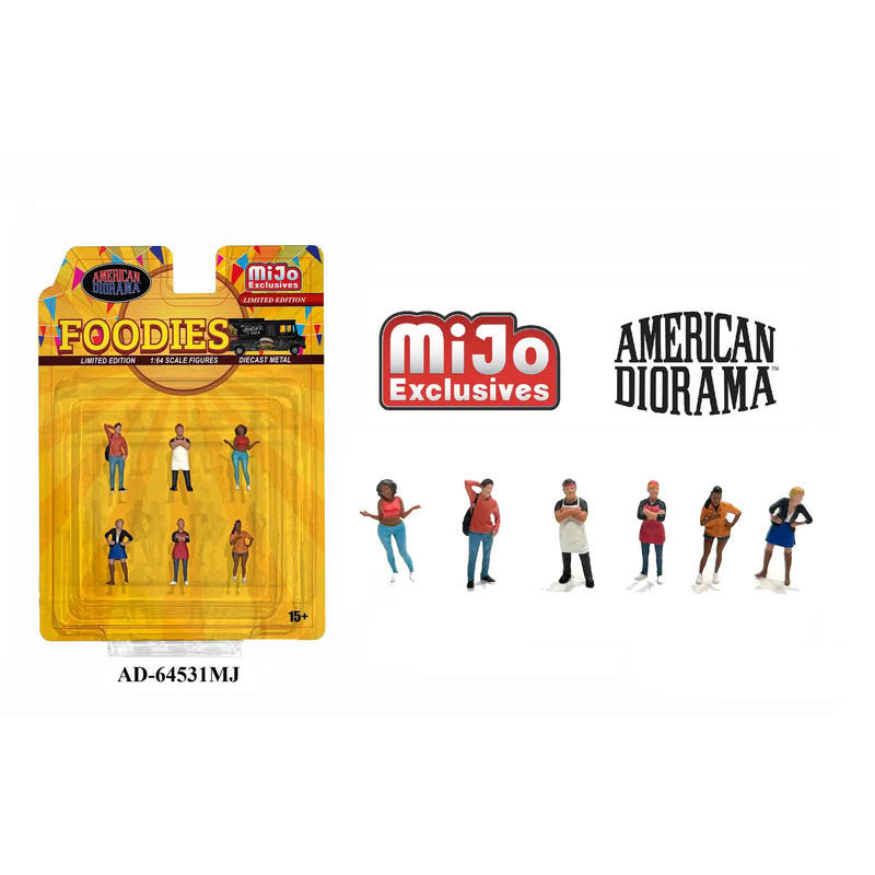 [HÀNG CÓ SẴN] Mô hình nhân vật American Diorama 1:64 Figure Set: Foodies AD-64531MJ