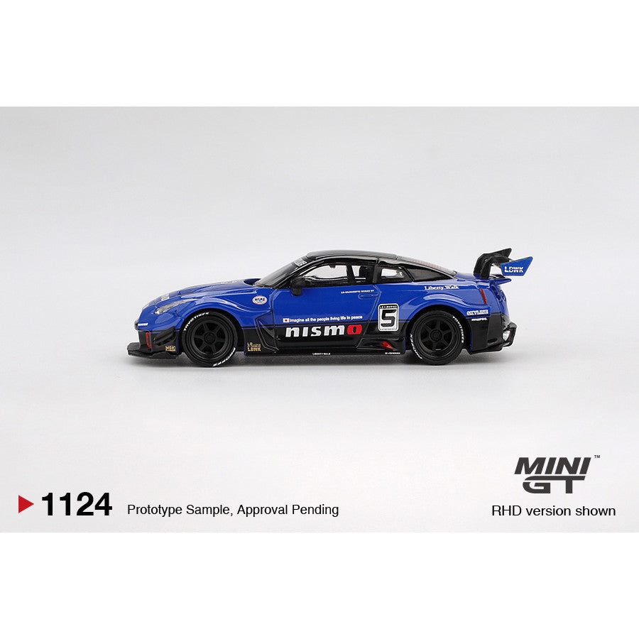 [Mocus Bán lượt mua trước] Sắp ra mắt tháng 11 2025 Mô hình xe Mini GT 1:64 Nissan Gtr R35 Thân Rộng Bóng GTR MGT01124