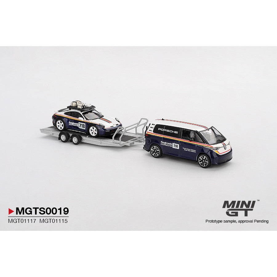[Mocus Bán lượt mua trước] Sắp ra mắt tháng 12 2025 Mô hình xe Mini GT 1:64 Volkswagen BUZZ Porsche 911 Dakar MGTS0019