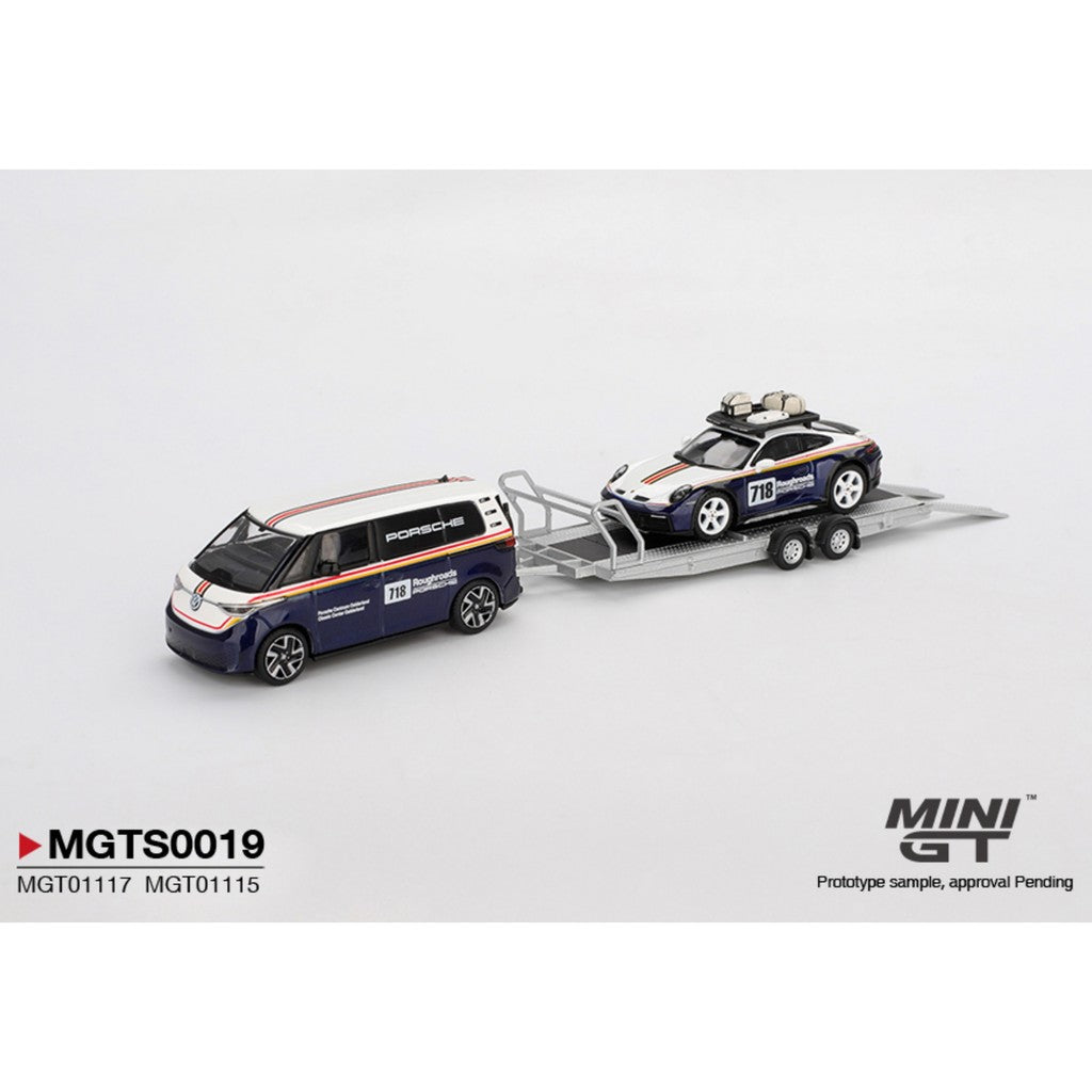 [Mocus Bán lượt mua trước] Sắp ra mắt tháng 12 2025 Mô hình xe Mini GT 1:64 Volkswagen BUZZ Porsche 911 Dakar MGTS0019