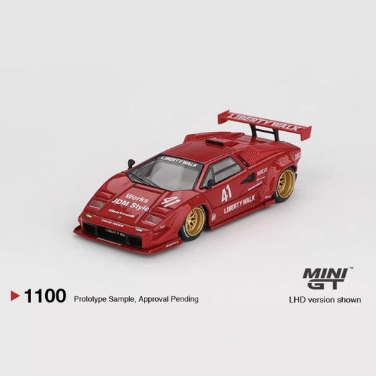 [Mocus Bán lượt mua trước] Sắp ra mắt tháng 01/2026 mô hình xe Mini GT 1:64 Lamborghini Countach LB-WORKS MGT01100