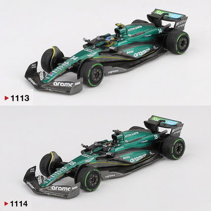 [Mocus Bán lượt mua trước] Sắp ra mắt tháng 12 2025 Mô hình xe Mini GT 1:64 Aston Martin F1 Amr24  #1113 #1114
