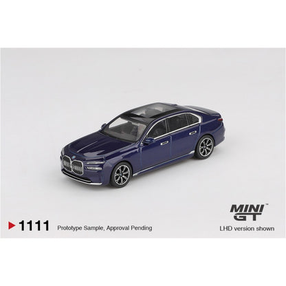 [Mocus Bán lượt mua trước] Sắp ra mắt tháng 12 2025 Mô hình xe Mini GT 1:64 BMW I7 Xdrive 60 MGT01111