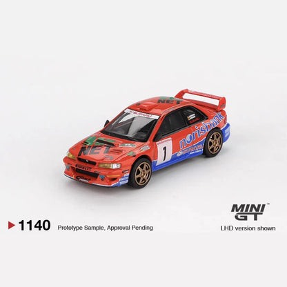 [Mocus Bán lượt mua trước] Sắp ra mắt tháng 01/2026 mô hình xe Mini GT 1:64 Subaru lmpreza wrc97 #1 1999 MGT1140