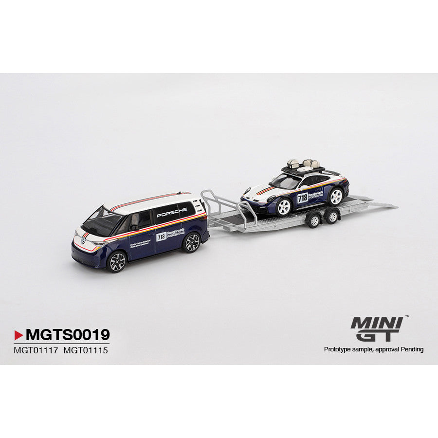 [Mocus Bán lượt mua trước] Sắp ra mắt tháng 12 2025 Mô hình xe Mini GT 1:64 Volkswagen BUZZ Porsche 911 Dakar MGTS0019